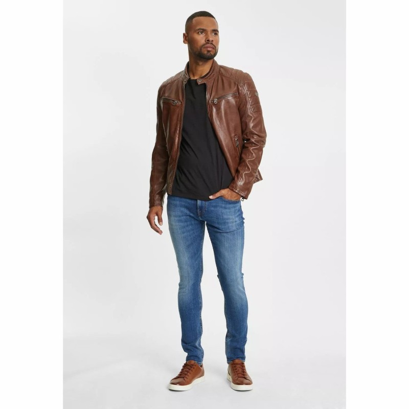 Geaca de Piele Barbati Gipsy Coniac GBDerry BIO – IMBRACAMINTE Geaca de Piele Barbati Gipsy Coniac GBDerry BIO – IMBRACAMINTE