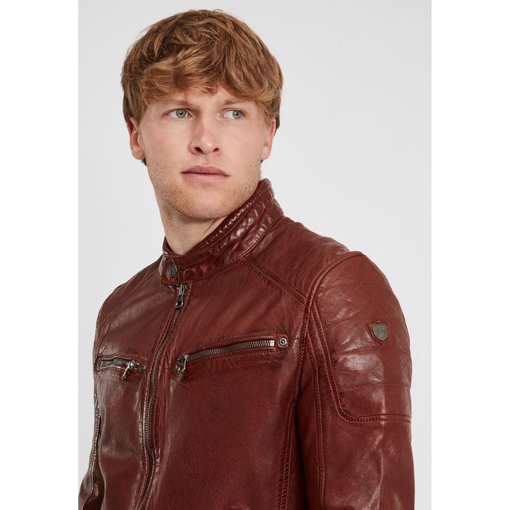 Geaca de Piele Barbati Gipsy Coniac Inchis GBDerry – Black Friday Geaca de Piele Barbati Gipsy Coniac Inchis GBDerry – Black Friday