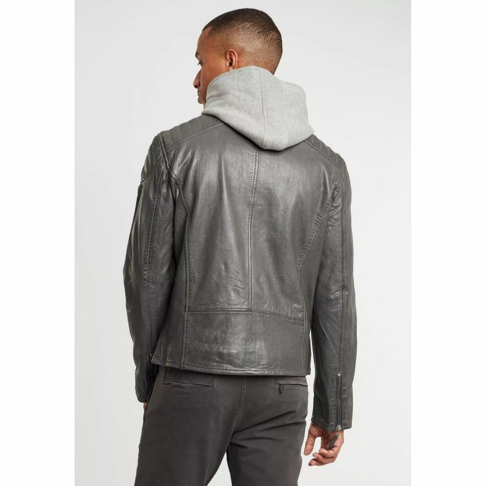 Geaca de Piele Barbati Gipsy Antracit GBFlynt NSLVV Geaca de Piele Barbati Gipsy Antracit GBFlynt NSLVV - readytowear.ro