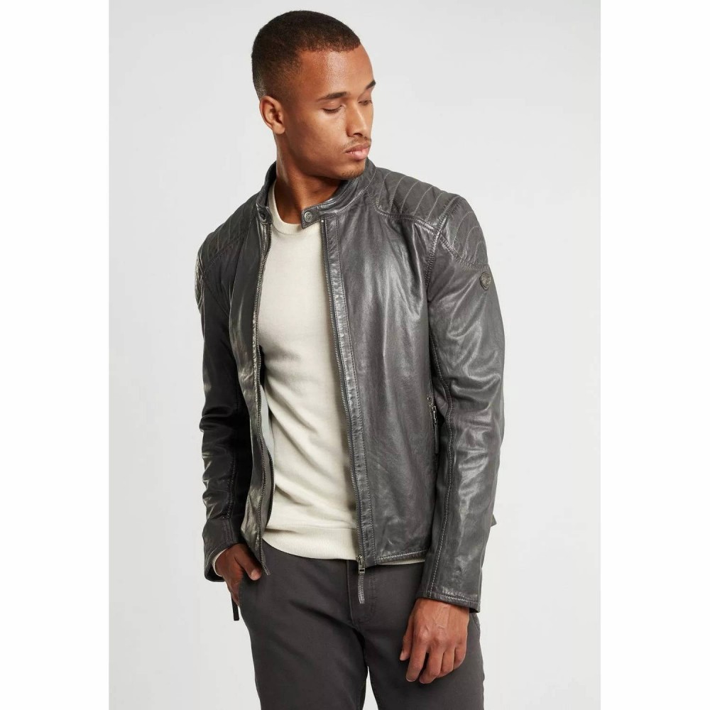 Geaca de Piele Barbati Gipsy Antracit GBFlynt NSLVV Geaca de Piele Barbati Gipsy Antracit GBFlynt NSLVV - readytowear.ro