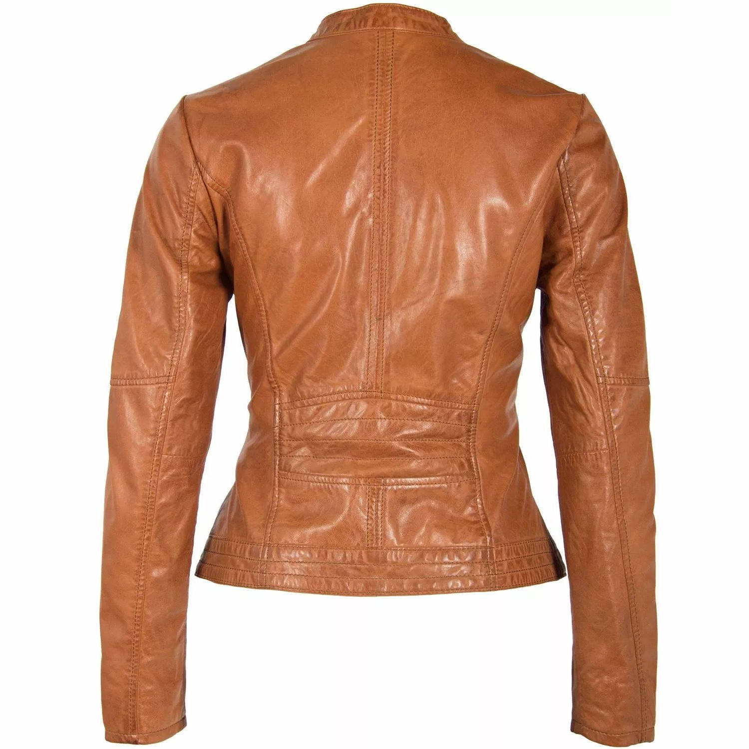 Geaca de Piele Dama Gipsy Coniac GGCharlee LAORV – IMBRACAMINTE