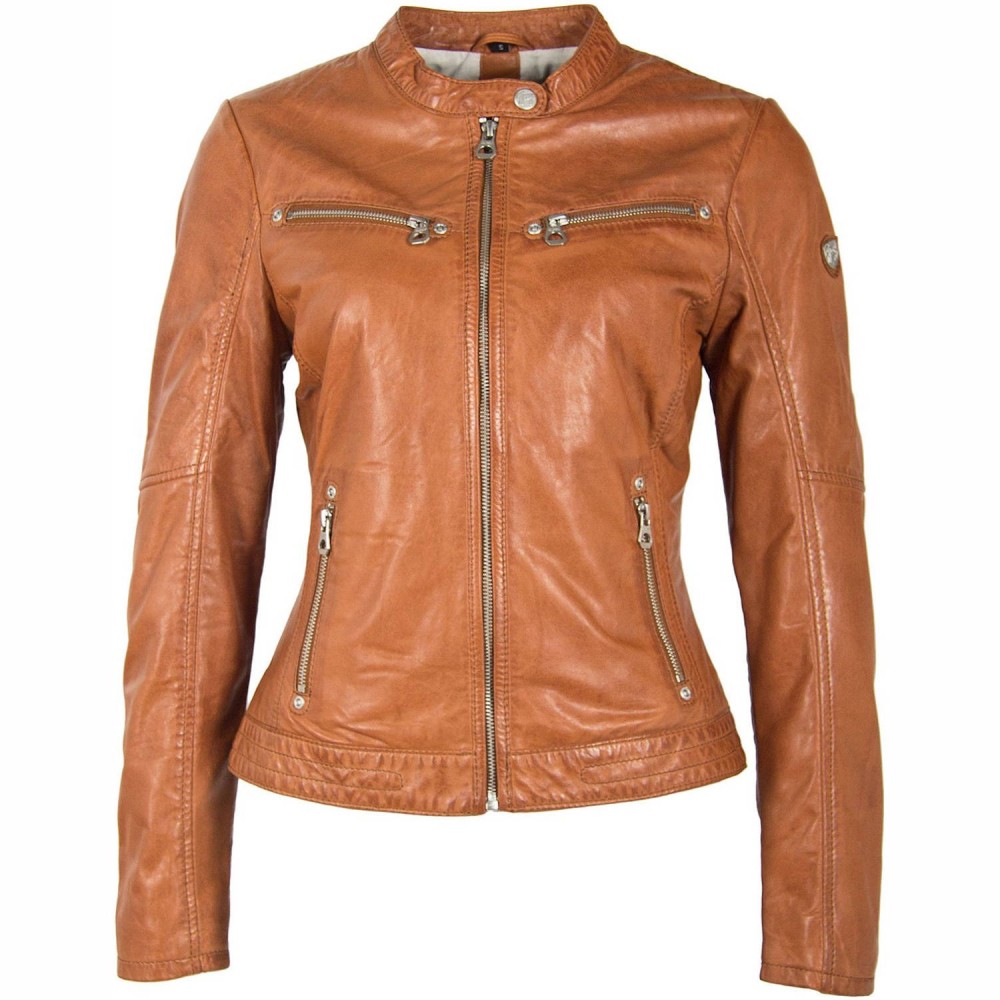 Geaca de Piele Dama Gipsy Coniac GGCharlee LAORV Geaca de Piele Dama Gipsy Coniac GGCharlee LAORV - readytowear