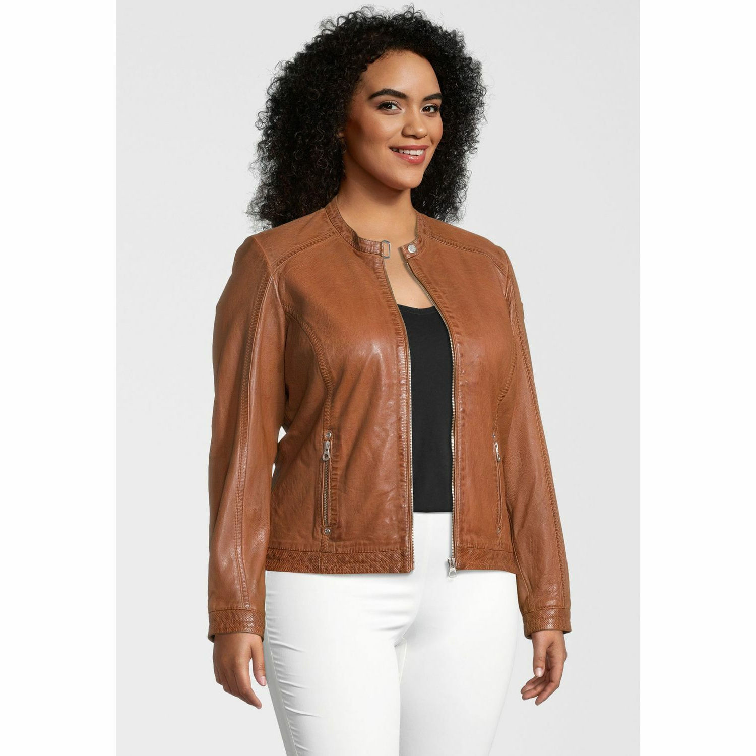 Geaca de Piele Dama Gipsy Coniac GGJayla CF LAMAXV – IMBRACAMINTE Geaca de Piele Dama Gipsy Coniac GGJayla CF LAMAXV – IMBRACAMINTE