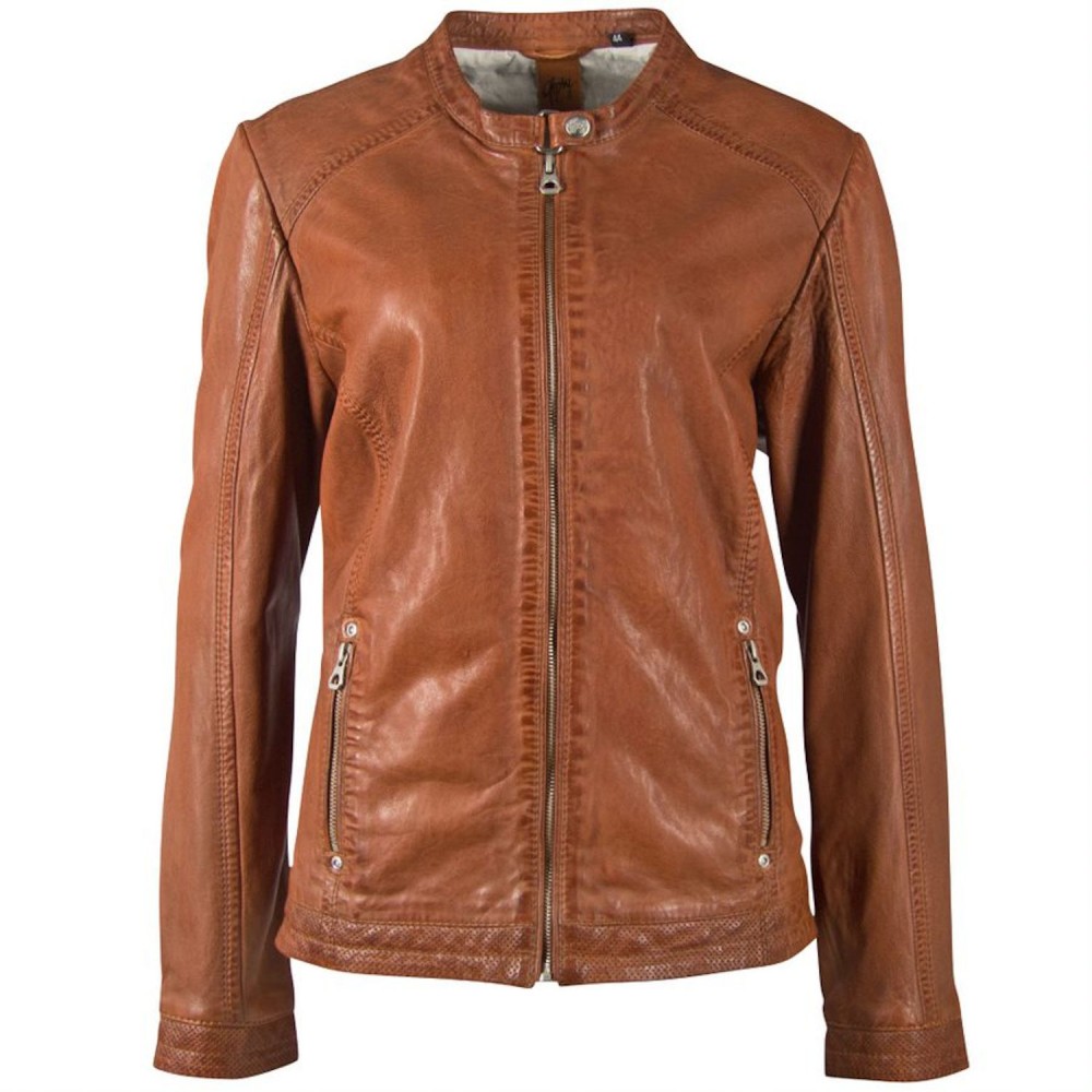 Geaca de Piele Dama Gipsy Coniac GGJayla CF LAMAXV Geaca de Piele Dama Gipsy Coniac GGJayla CF LAMAXV - readytowear