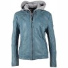 Geaca de Piele Dama Gipsy Albastru Deschis GGKeyla CF LVW Geaca de Piele Dama Gipsy Albastru Deschis GGKeyla CF LVW - readytowear.ro