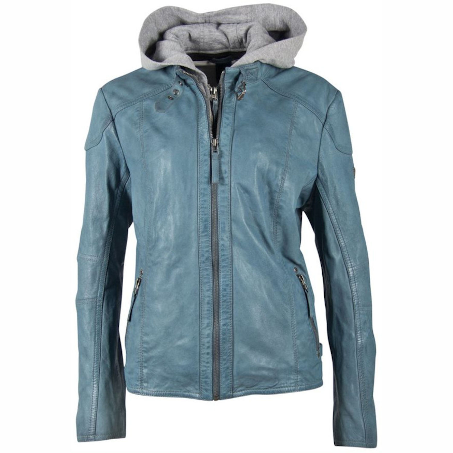 Geaca de Piele Dama Gipsy Albastru Deschis GGKeyla CF LVW – IMBRACAMINTE