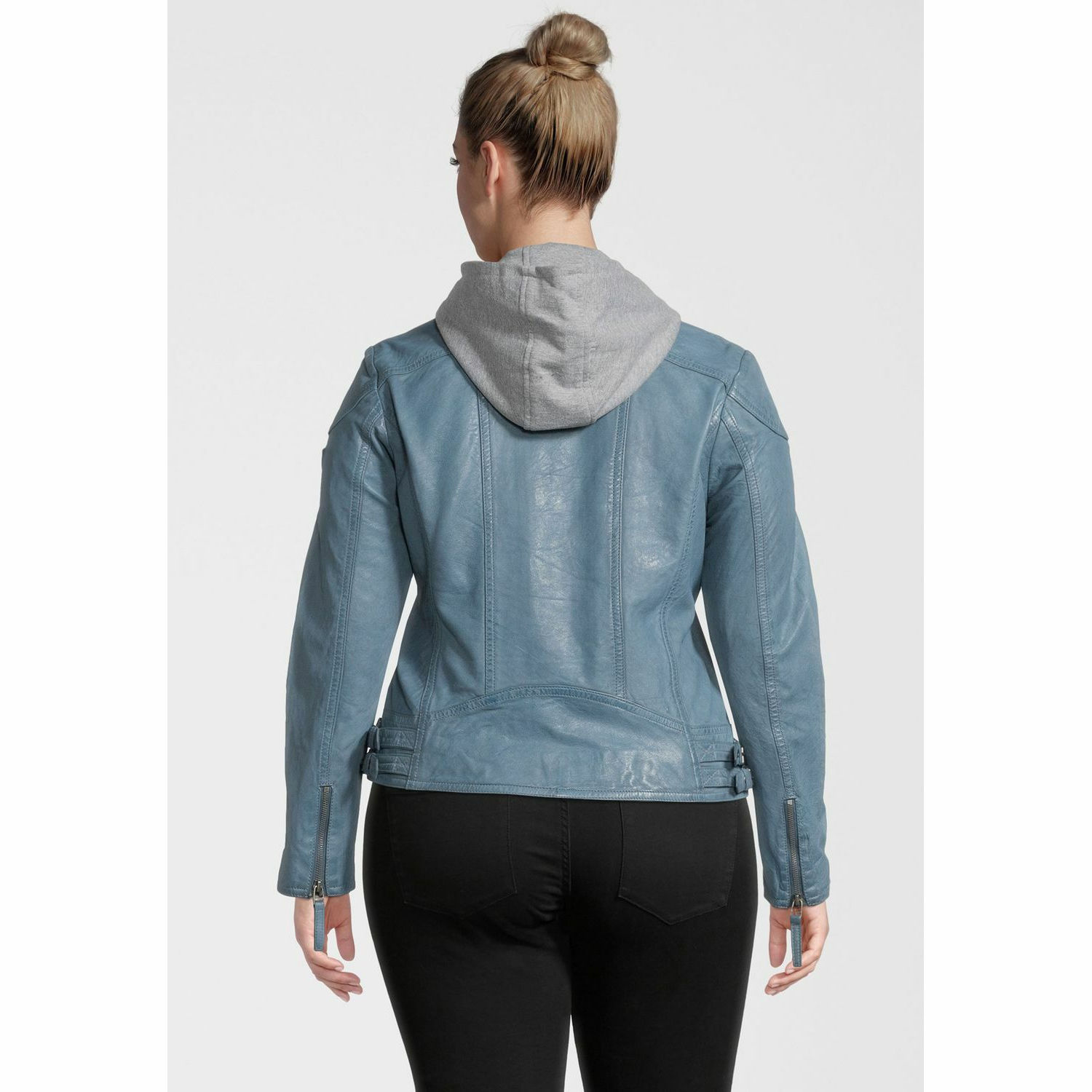 Geaca de Piele Dama Gipsy Albastru Deschis GGKeyla CF LVW – IMBRACAMINTE