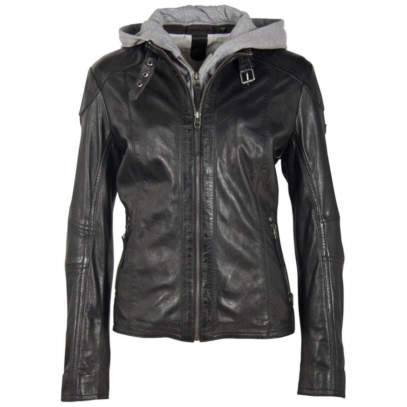 Geaca de Piele Dama Gipsy Neagra GGKeyla CF LVW – IMBRACAMINTE