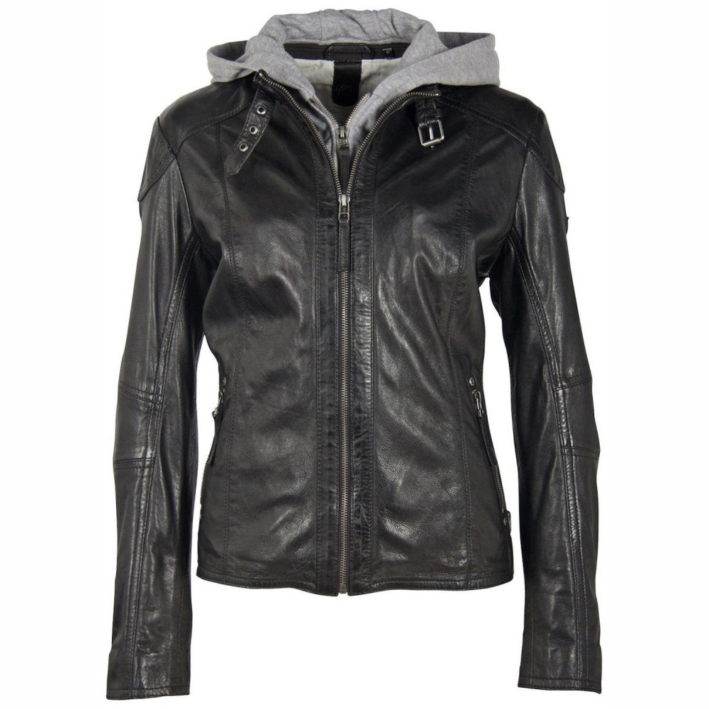 Geaca de Piele Dama Gipsy Neagra GGKeyla CF LVW Geaca de Piele Dama Gipsy Neagra GGKeyla CF LVW - readytowear