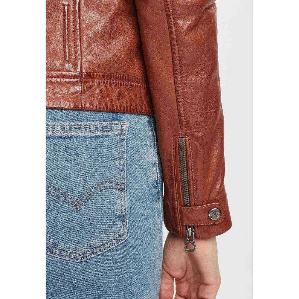 Geaca de Piele Dama Gipsy Coniac GGSalla NZLV Geaca de Piele Dama Gipsy Coniac GGSalla NZLV - readytowear.ro
