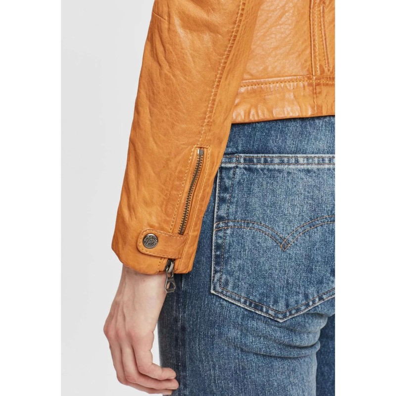 Geaca de Piele Dama Gipsy Galbena GGSalla NZLV – IMBRACAMINTE