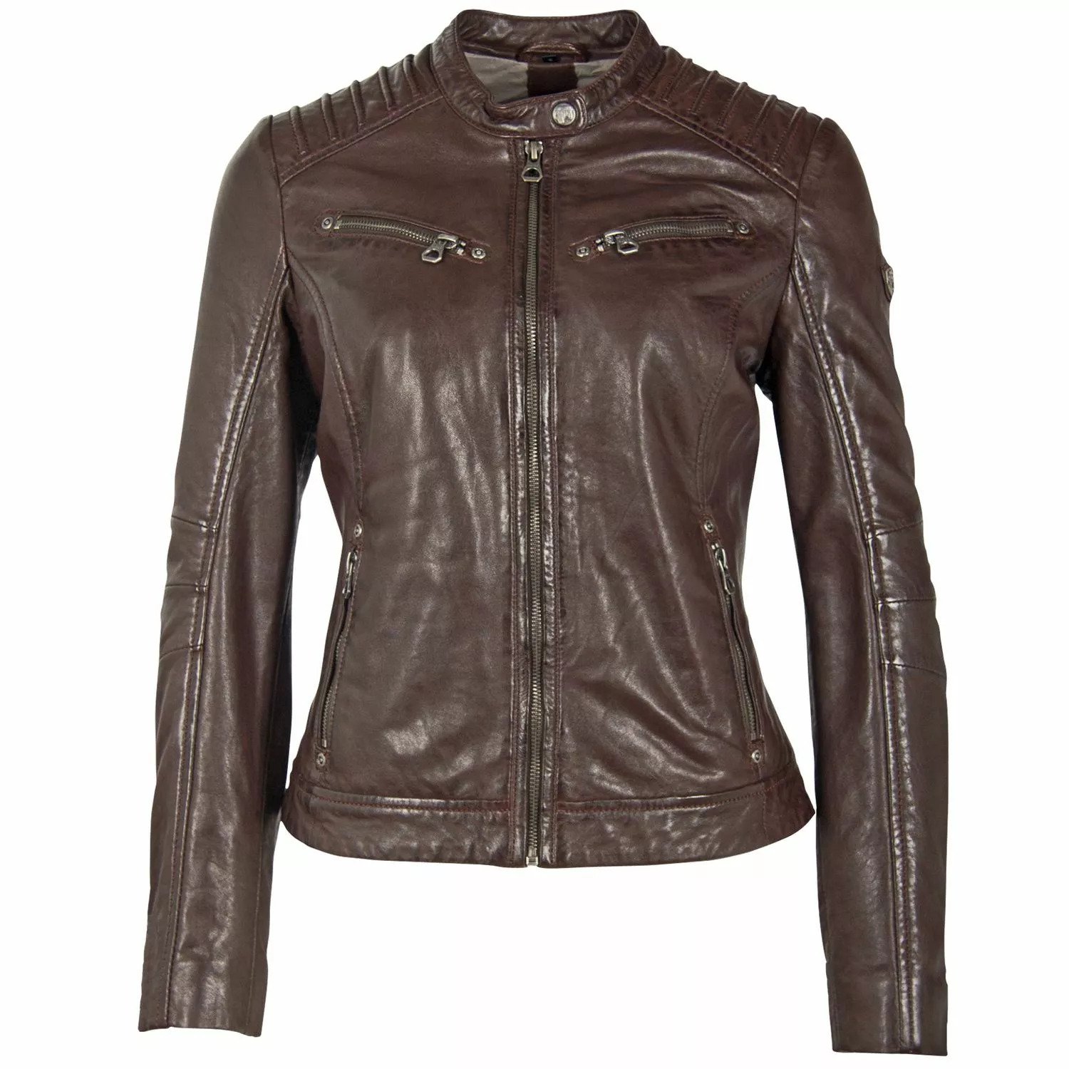 Geaca de Piele Dama Gipsy Maro Inchis GGSalla NZLV – IMBRACAMINTE