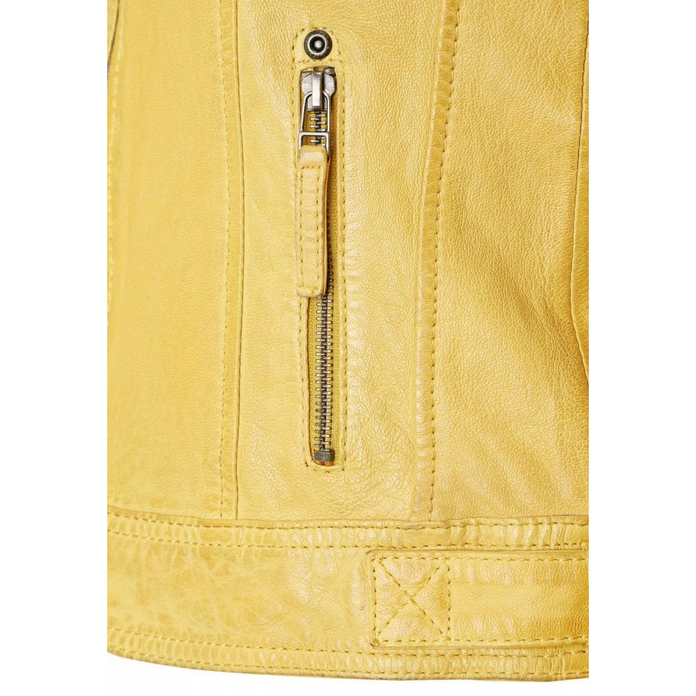 Geaca de Piele Dama Gipsy Galbena GGShakee CF LAMAXV geci de piele - readytowear.ro