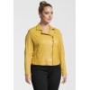 Geaca de Piele Dama Gipsy Galbena GGShakee CF LAMAXV geci de piele - readytowear.ro