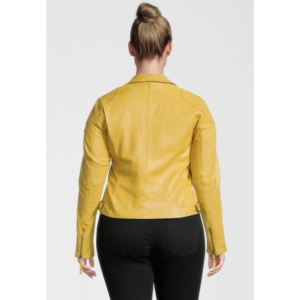 Geaca de Piele Dama Gipsy Galbena GGShakee CF LAMAXV geci de piele - readytowear.ro