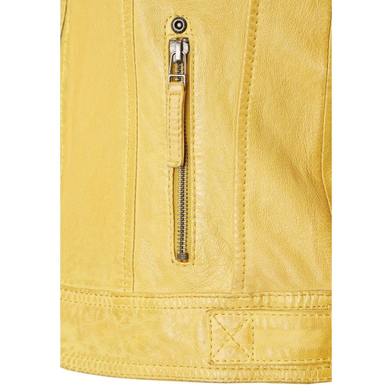 Geaca de Piele Dama Gipsy Galbena GGShakee CF LAMAXV – IMBRACAMINTE