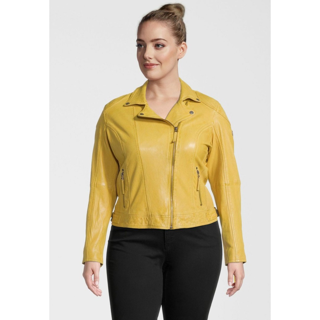 Geaca de Piele Dama Gipsy Galbena GGShakee CF LAMAXV – IMBRACAMINTE