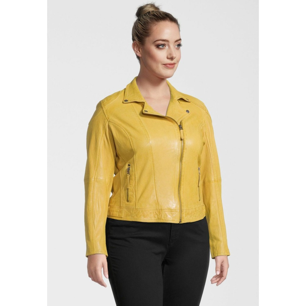 Geaca de Piele Dama Gipsy Galbena GGShakee CF LAMAXV – IMBRACAMINTE