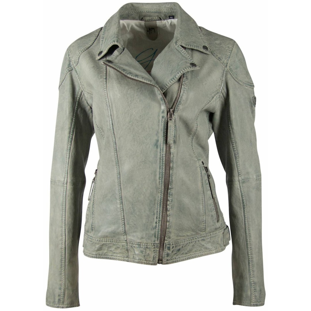 Geaca de Piele Dama Gipsy Verde Deschis GGShakee CF LAMAXV – IMBRACAMINTE Geaca de Piele Dama Gipsy Verde Deschis GGShakee CF LAMAXV – IMBRACAMINTE