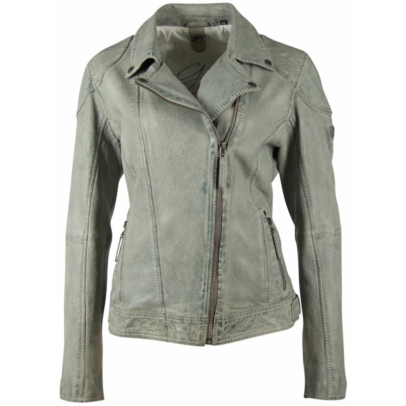 Geaca de Piele Dama Gipsy Verde Deschis GGShakee CF LAMAXV – IMBRACAMINTE