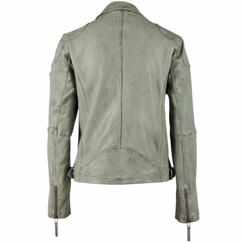 Geaca de Piele Dama Gipsy Verde Deschis GGShakee CF LAMAXV – IMBRACAMINTE