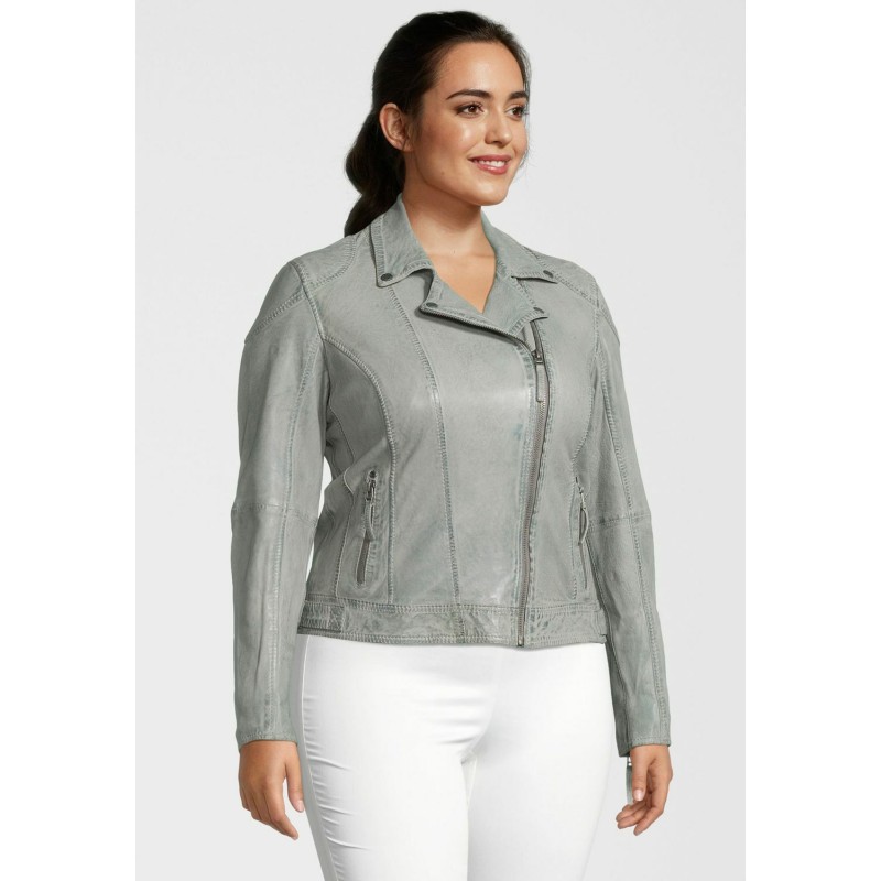 Geaca de Piele Dama Gipsy Verde Deschis GGShakee CF LAMAXV – IMBRACAMINTE