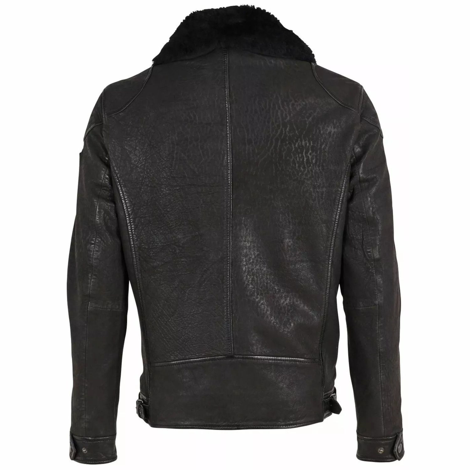 Geaca de Iarna din Piele Barbati Gipsy Neagra GMAblo – Black Friday