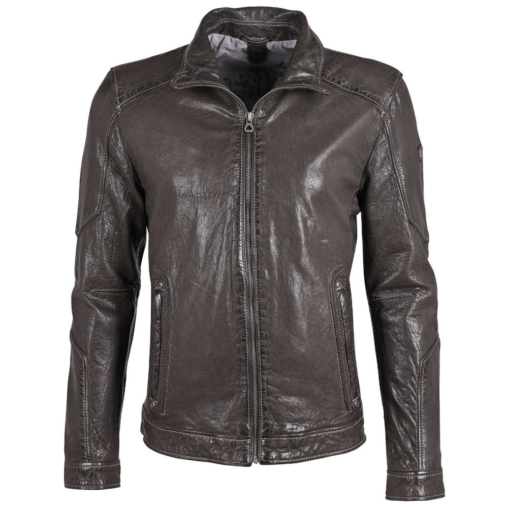 Geaca de Piele Barbati Gipsy Antracit GMAdrio LARIV - readytowear