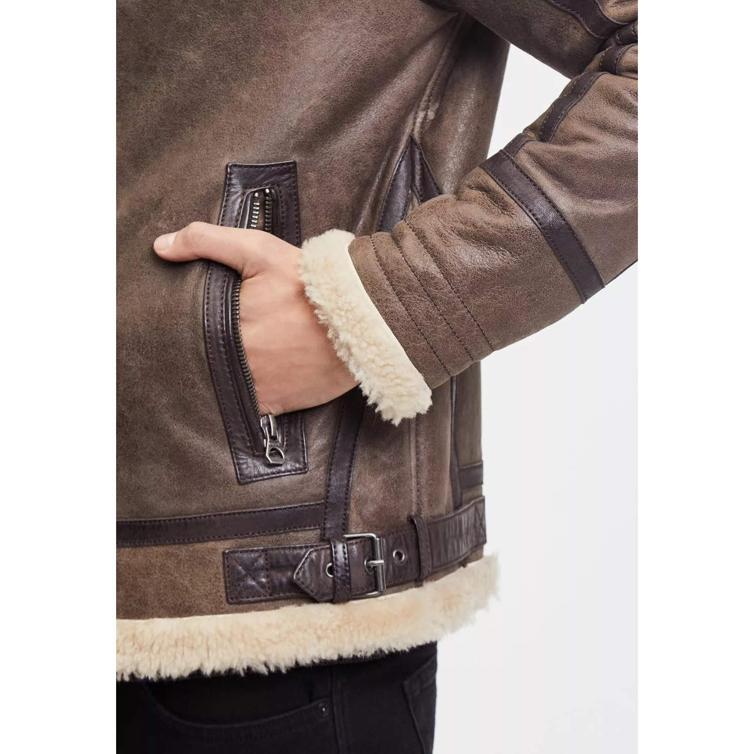 Cojoc de Piele si Blana Naturala Barbati Gipsy Maro Inchis GMAirforce 2 – IMBRACAMINTE Cojoc de Piele si Blana Naturala Barbati Gipsy Maro Inchis GMAirforce 2 – IMBRACAMINTE