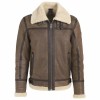 Cojoc de Piele si Blana Naturala Barbati Gipsy Maro Inchis GMAirforce 2 Cojoc de Piele si Blana Naturala Barbati Gipsy Maro Inchis GMAirforce 2 - readytowear