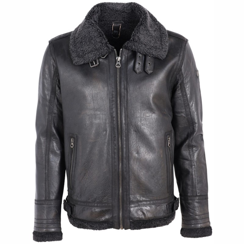 Cojoc de Piele Barbati Gipsy Antracit Inchis GMAirforce NSLAV W – IMBRACAMINTE Cojoc de Piele Barbati Gipsy Antracit Inchis GMAirforce NSLAV W – IMBRACAMINTE