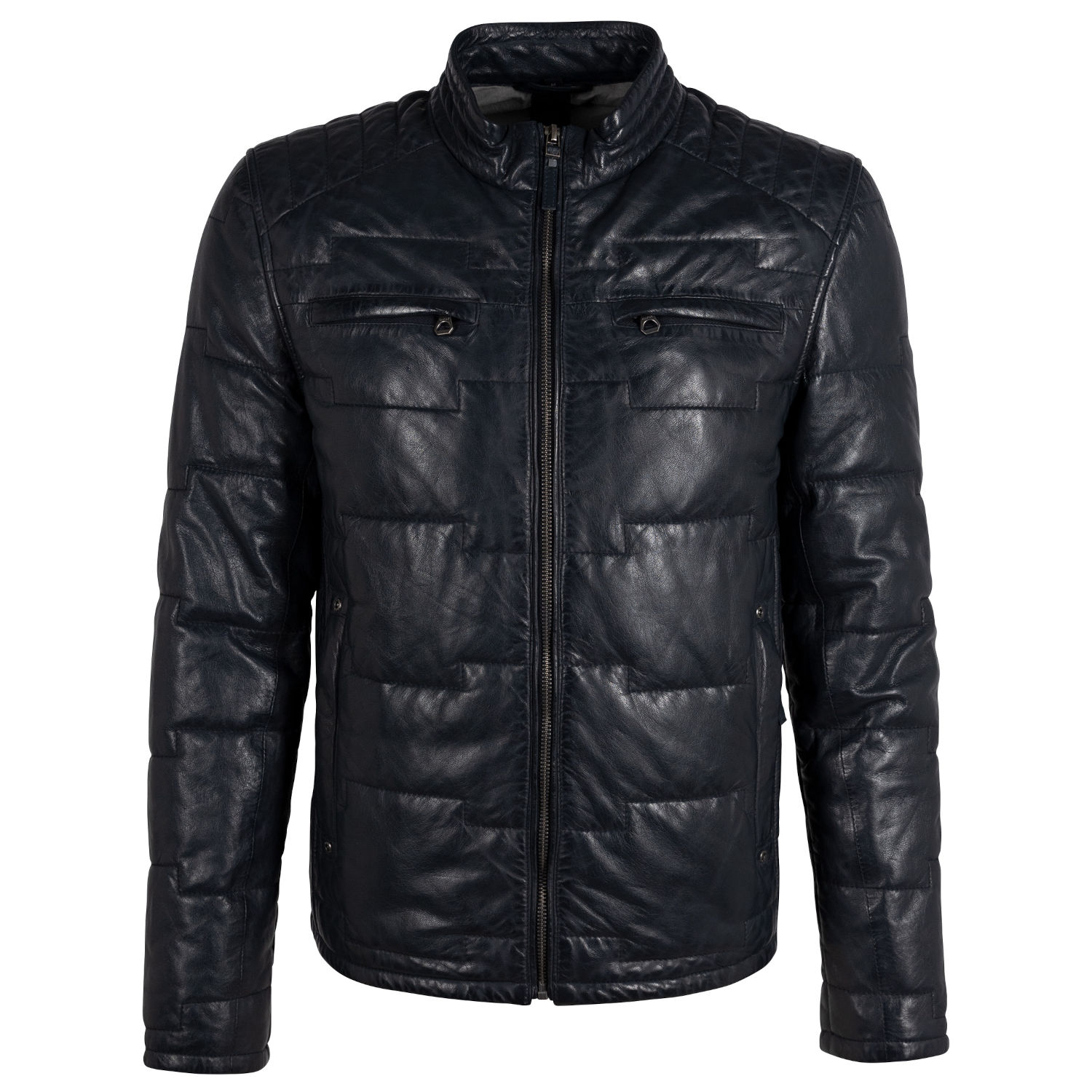 Geaca de Iarna din Piele Barbati Gipsy Antracit GMAplin – IMBRACAMINTE