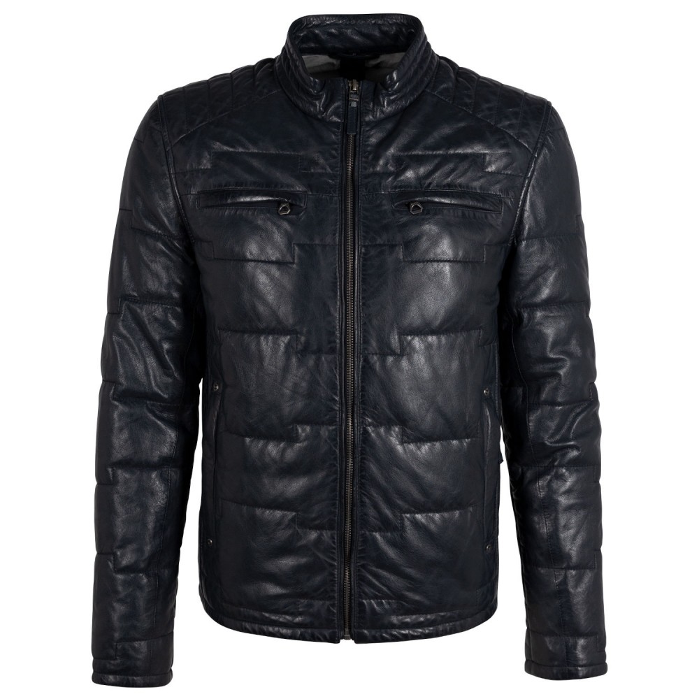 Geaca de Iarna din Piele Barbati Gipsy Antracit GMAplin - readytowear