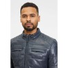 Geaca de Piele Barbati Gipsy Bleumarin/Negru GMAplin LACEV W Geaca de Piele Barbati Gipsy Bleumarin/Negru GMAplin LACEV W - readytowear.ro
