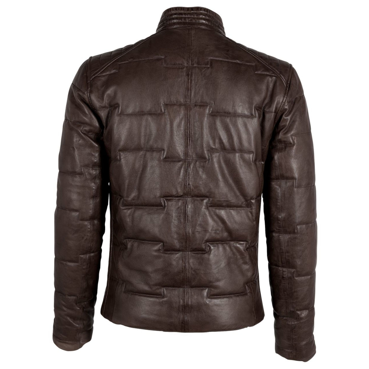 Geaca de Iarna din Piele Barbati Gipsy Castanie GMAplin – Black Friday