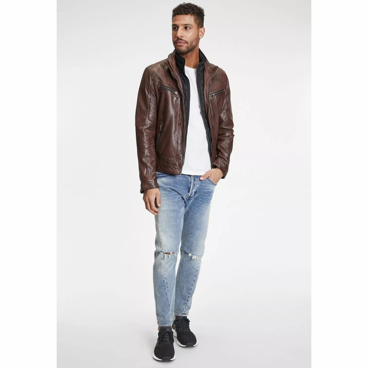 Geaca de Piele Barbati Gipsy Maro GMBain – IMBRACAMINTE