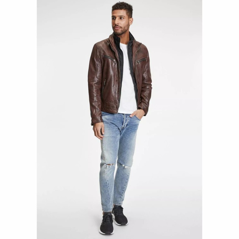 Geaca de Piele Barbati Gipsy Maro GMBain – IMBRACAMINTE