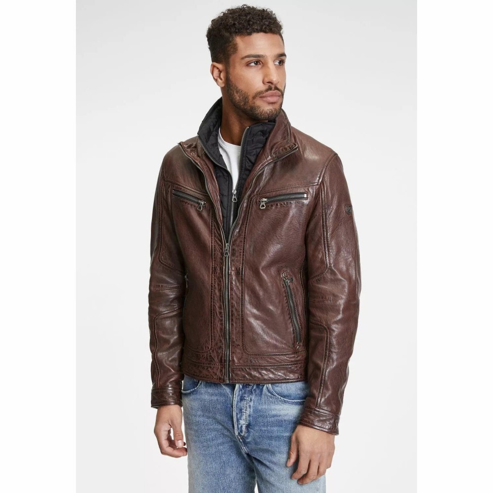 Geaca de Piele Barbati Gipsy Maro GMBain Geaca de Piele Barbati Gipsy Maro GMBain - readytowear.ro