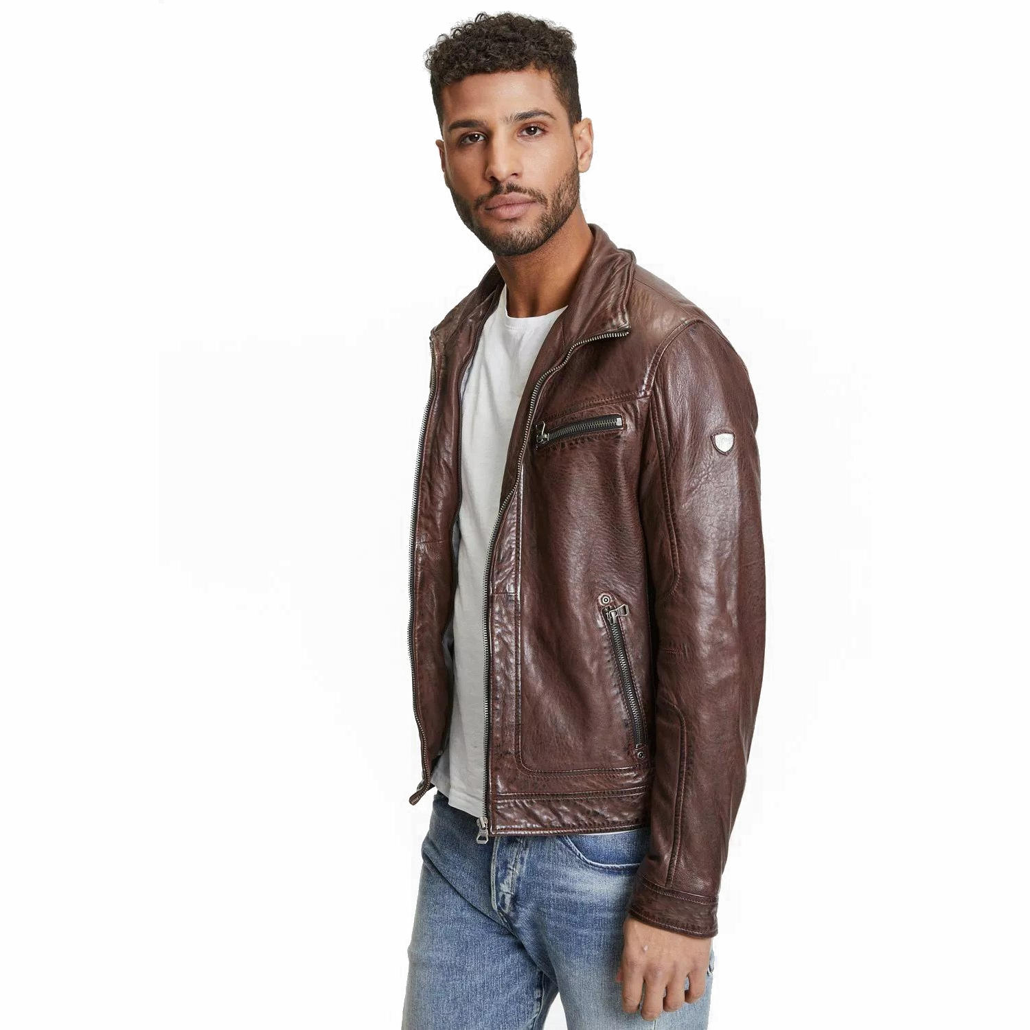 Geaca de Piele Barbati Gipsy Maro GMBain – IMBRACAMINTE