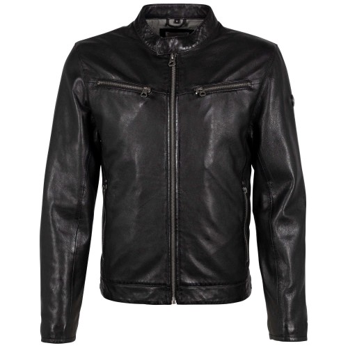 Geaca de Piele Barbati Gipsy Neagra GMBaltimore