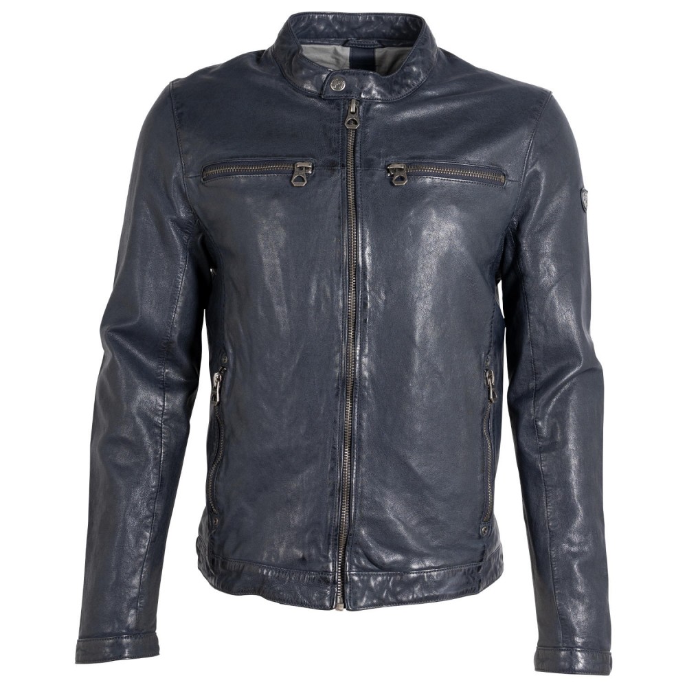 Geaca de Piele Barbati Gipsy Bleumarin GMBalton SF LASOV Geaca de Piele Barbati Gipsy Bleumarin GMBalton SF LASOV - readytowear.ro