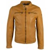 Geaca de Piele Barbati Gipsy Galben Mustar GMBalton – IMBRACAMINTE
