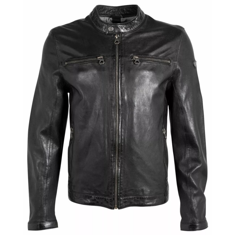 Geaca de Piele Barbati Gipsy Neagra GMBalton Geaca de Piele Barbati Gipsy Neagra GMBalton - readytowear.ro