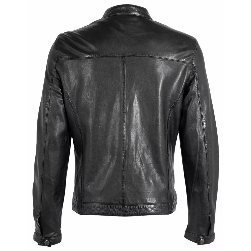 Geaca de Piele Barbati Gipsy Neagra GMBalton Geaca de Piele Barbati Gipsy Neagra GMBalton - readytowear.ro