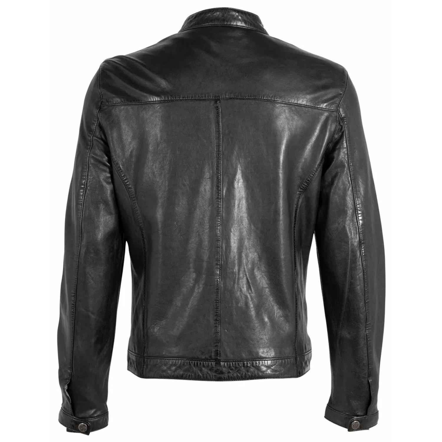 Geaca de Piele Barbati Gipsy Neagra GMBalton – Black Friday