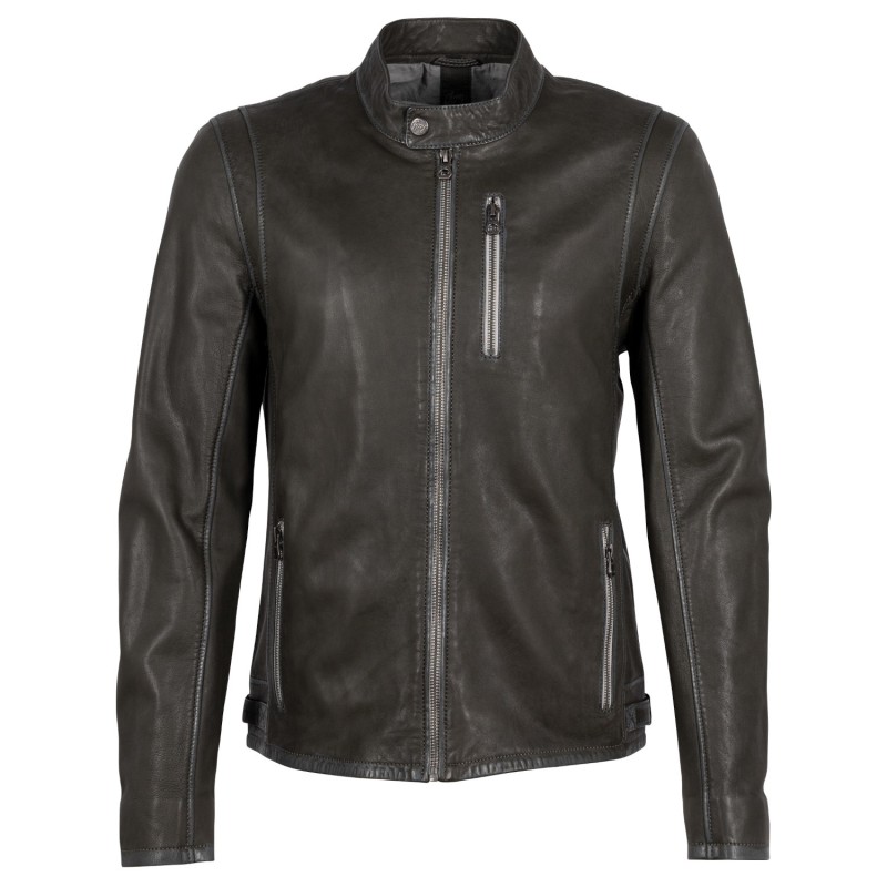 Geaca de Piele Barbati Gipsy Olive GMBanyo – Black Friday