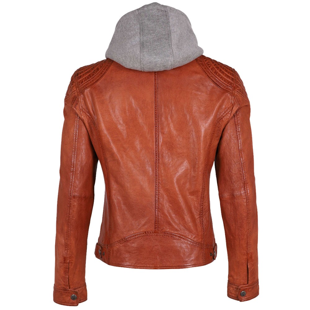 Geaca de Piele Barbati Gipsy Coniac GMBarlo LONTV Geaca de Piele Barbati Gipsy Coniac GMBarlo LONTV - readytowear.ro