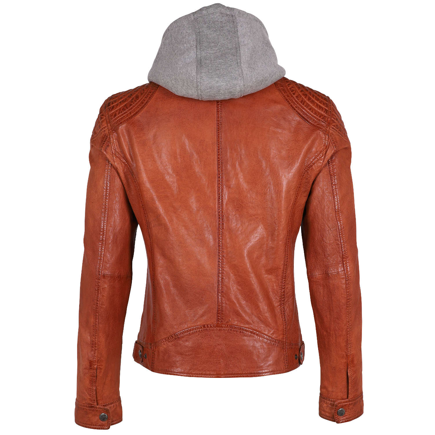 Geaca de Piele Barbati Gipsy Coniac GMBarlo LONTV – IMBRACAMINTE