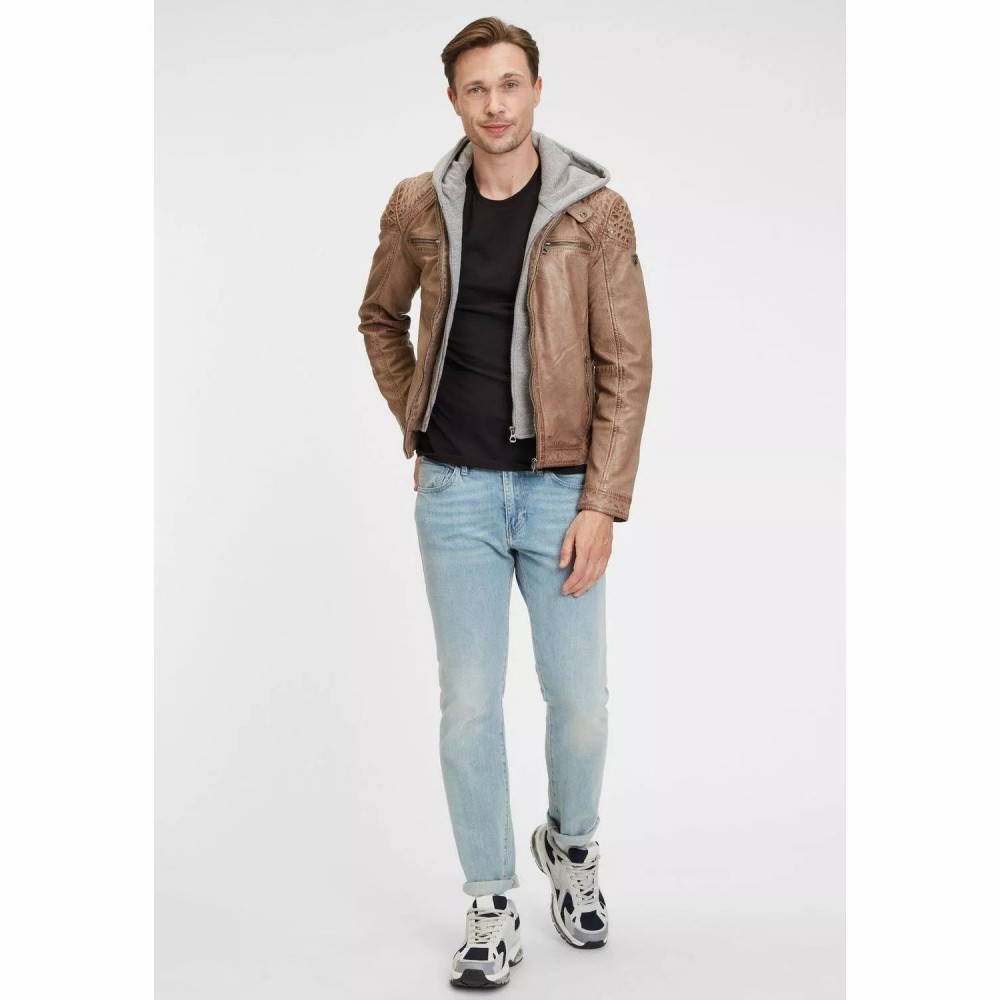 Geaca de Piele Barbati Gipsy Maro Deschis GMBarlo LONTV Geaca de Piele Barbati Gipsy Maro Deschis GMBarlo LONTV - readytowear.ro