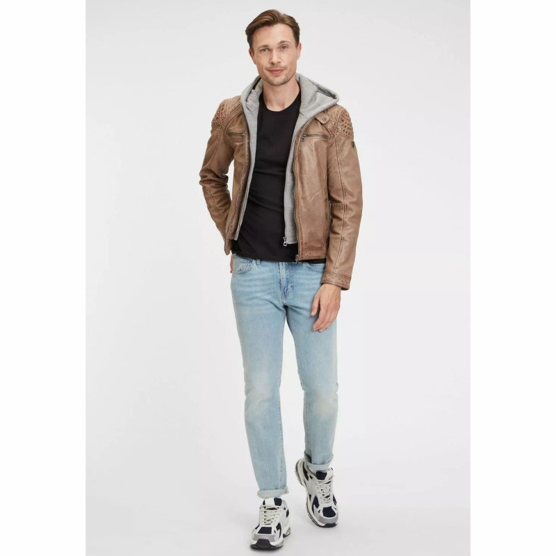 Geaca de Piele Barbati Gipsy Maro Deschis GMBarlo LONTV – IMBRACAMINTE Geaca de Piele Barbati Gipsy Maro Deschis GMBarlo LONTV – IMBRACAMINTE